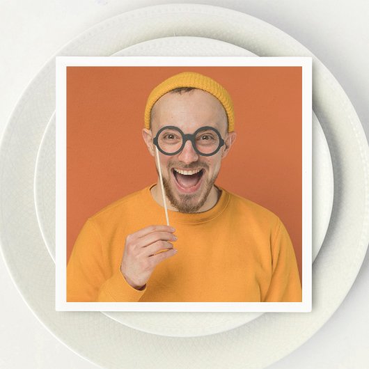 Dein lustiges Selfie-Foto hochladen Serviette