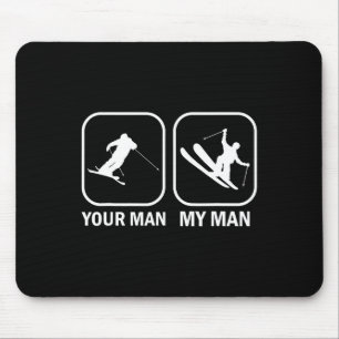 Dein Mann, mein Mann, ein lustiger Biathlete Skifa Mousepad