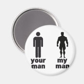 DEIN MANN / MEIN MANN MAGNET (Vorderseite/Rückseite)