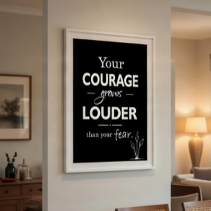 Dein Mut wird lauter als deine Angst Poster