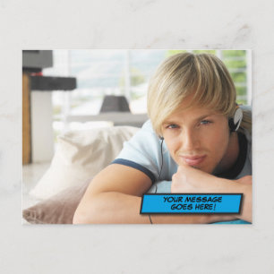 Dein Nachrichtenfoto Spaß Retro Comic Buch Pop Art Postkarte