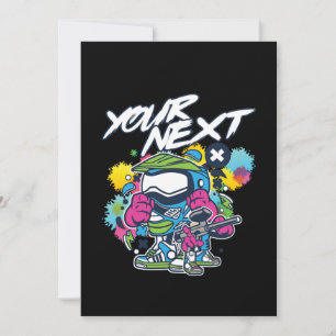 Dein nächster Paintball-Spieler Paintball-Spiel-Ma Einladung