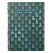 Dein Name | Ananas Notizblock (Vorderseite)