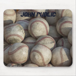 Dein Name Benutzerdefinierte Baseball-Kunstwerke Mousepad