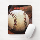 Dein Name Benutzerdefinierte Baseball-Kunstwerke Mousepad (Mit Mouse)