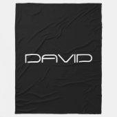 Dein Name | Cool Stylisierbarer, benutzerdefinierb Fleecedecke (Vorderseite)