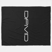 Dein Name | Cool Stylisierbarer, benutzerdefinierb Fleecedecke (Vorderseite (Horizontal))