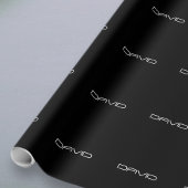 Dein Name | Cool Stylisierbarer, benutzerdefinierb Geschenkpapier