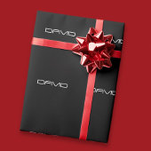 Dein Name | Cool Stylisierbarer, benutzerdefinierb Geschenkpapier