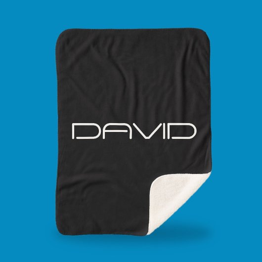 Dein Name | Cool Stylisierbarer, benutzerdefinierb Sherpadecke