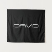 Dein Name | Cool Stylisierbarer, benutzerdefinierb Wandteppich (Vorderseite (Horizontal))