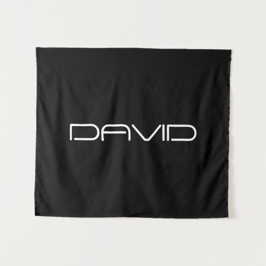 Dein Name | Cool Stylisierbarer, benutzerdefinierb Wandteppich (Vorderseite (Horizontal))