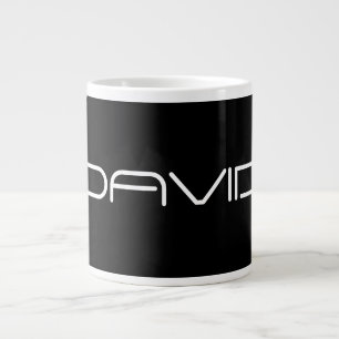 Dein Name   Cooler stilisierter anpassbarer Text Jumbo-Tasse