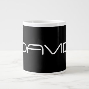 Dein Name Cooler stilisierter anpassbarer Text Jumbo-Tasse