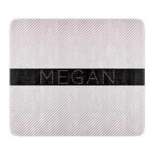 Dein Name Dünnweiß und sublette Rose Ombre Strei Schneidebrett