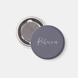 Dein Name Elegante Lavendel-Schrift auf nebligem Magnet