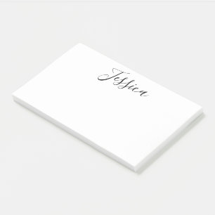 Dein Name Elegante Schrift Post-it Klebezettel