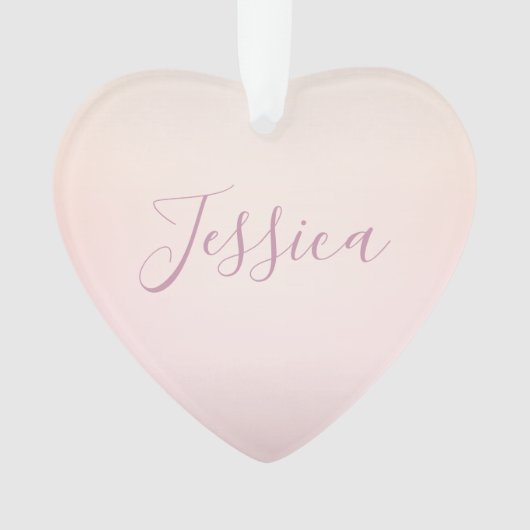 Dein Name | Elegante Schrift Soft Ombre Ornament (Vorderseite)