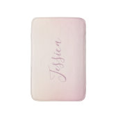Dein Name | Elegantes Script Soft Ombre Badematte (Vorderseite Vertikal)