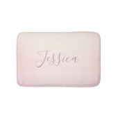 Dein Name | Elegantes Script Soft Ombre Badematte (Vorderseite)
