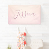 Dein Name | Elegantes Script Soft Ombre Banner (Insitu)