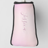 Dein Name | Elegantes Script Soft Ombre Golf Headcover (Rotieren 90)
