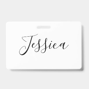 Dein Name Elegantes Skript Ausweis