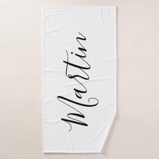 Dein Name | Elegantes Skript Badehandtuch (Badehandtuch)