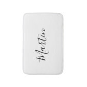 Dein Name | Elegantes Skript Badematte (Vorderseite Vertikal)