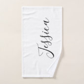 Dein Name | Elegantes Skript Badhandtuch Set (Handtuch)