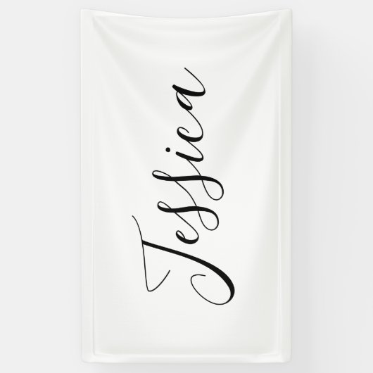 Dein Name | Elegantes Skript Banner (Vertikal)