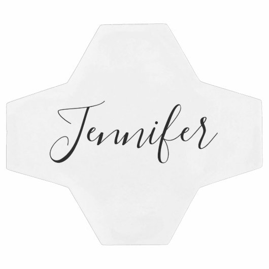 Dein Name | Elegantes Skript Fußball (Flach)