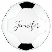 Dein Name | Elegantes Skript Fußball (Vorderseite)