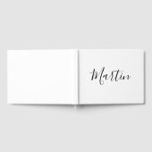 Dein Name | Elegantes Skript Gästebuch (Voll)