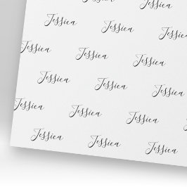 Dein Name | Elegantes Skript Geschenkpapier