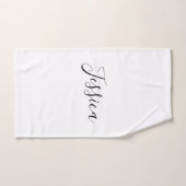 Dein Name | Elegantes Skript Handtuch (Handtuch)
