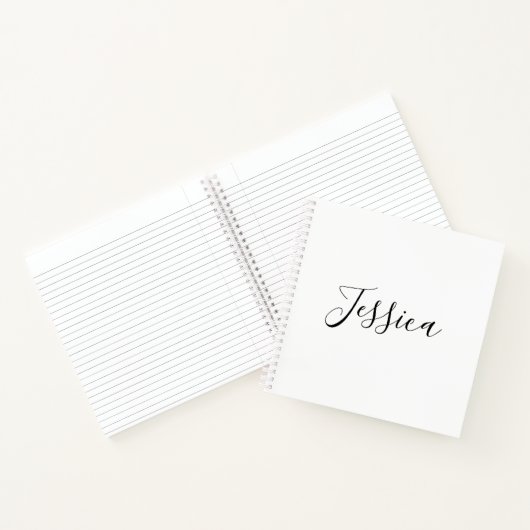 Dein Name | Elegantes Skript Notizblock (Innenseite)