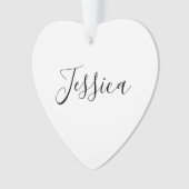 Dein Name | Elegantes Skript Ornament (Vorderseite)