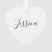 Dein Name | Elegantes Skript Ornament (Vorderseite)