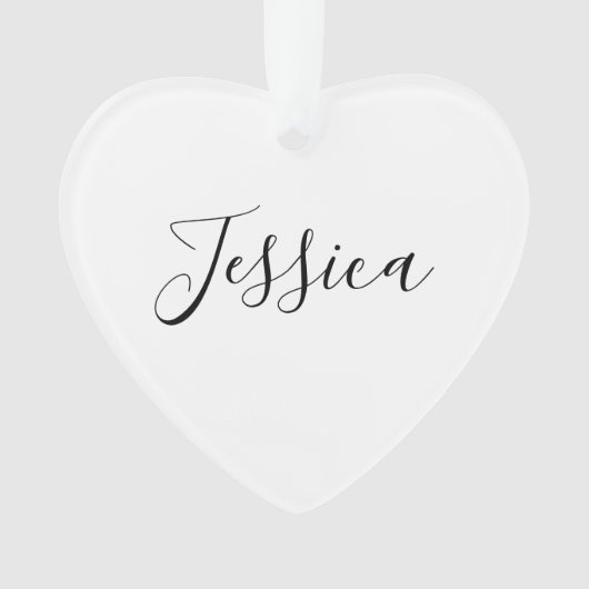 Dein Name | Elegantes Skript Ornament (Vorderseite)