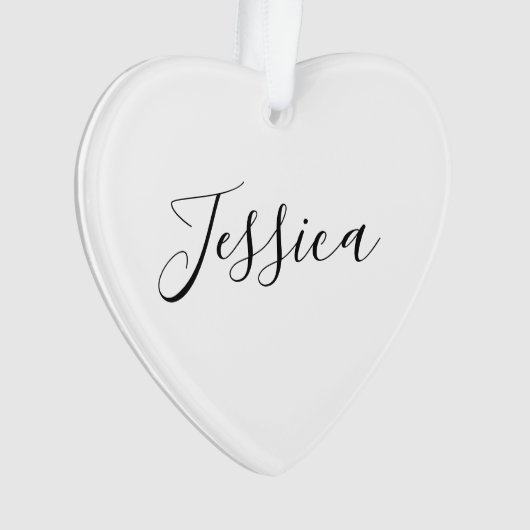 Dein Name | Elegantes Skript Ornament (Vorderseite)