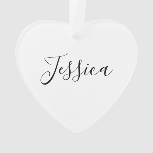 Dein Name | Elegantes Skript Ornament (Rückseite)