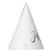 Dein Name | Elegantes Skript Partyhütchen (Links)