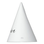 Dein Name | Elegantes Skript Partyhütchen (Rechts)