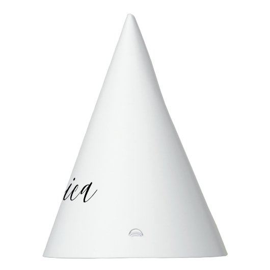 Dein Name | Elegantes Skript Partyhütchen (Rechts)