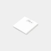 Dein Name | Elegantes Skript Post-it Klebezettel (angewinkelt)