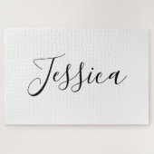 Dein Name | Elegantes Skript Puzzle (Horizontal)