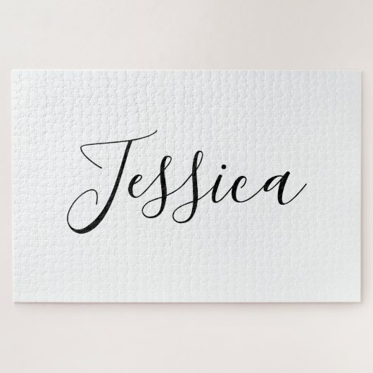 Dein Name | Elegantes Skript Puzzle (Horizontal)