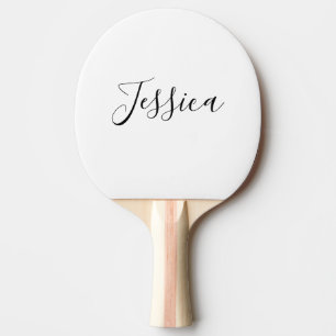 Dein Name Elegantes Skript Tischtennis Schläger