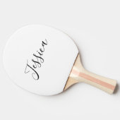 Dein Name | Elegantes Skript Tischtennis Schläger (Seitenansicht)